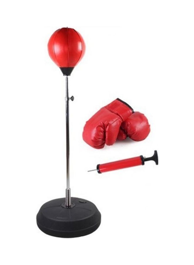 Generic - Boxing Stand Set Anti Stress Fitness Punching Ball Adjustable Height Stand With Boxing Gloves Inflation Pump - Image 1