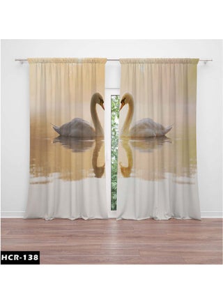 Printed Curtain Velvet Multicolour 300*260cm - v1614726706/N44845929A_1