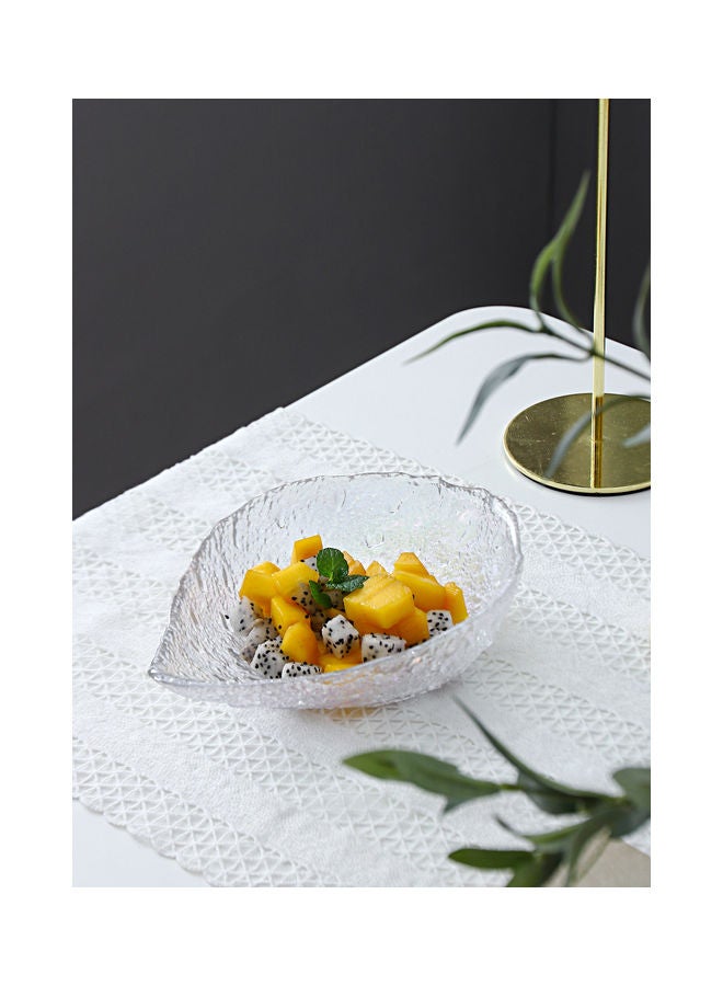 Shuer Nordic Glass Fruit Plate Clear 21x21x6cm  - Image 3