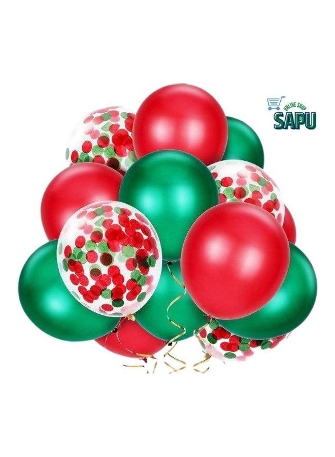 SAPU 15 Pieces Bag Assorted Colors Party Balloons 