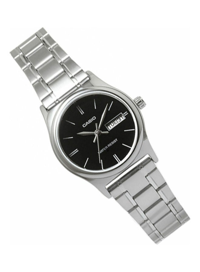 CASIO Women's Wrist Watch Water Resistant Round Stainless Steel Analog Ltp-V006D-1B2 - Image 2