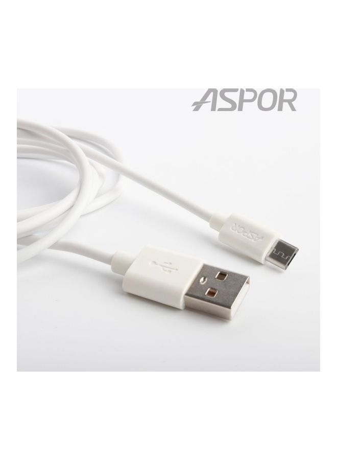 أسبور كابل A171 بمنفذ USB ومايكرو USB أبيض  - Image 2