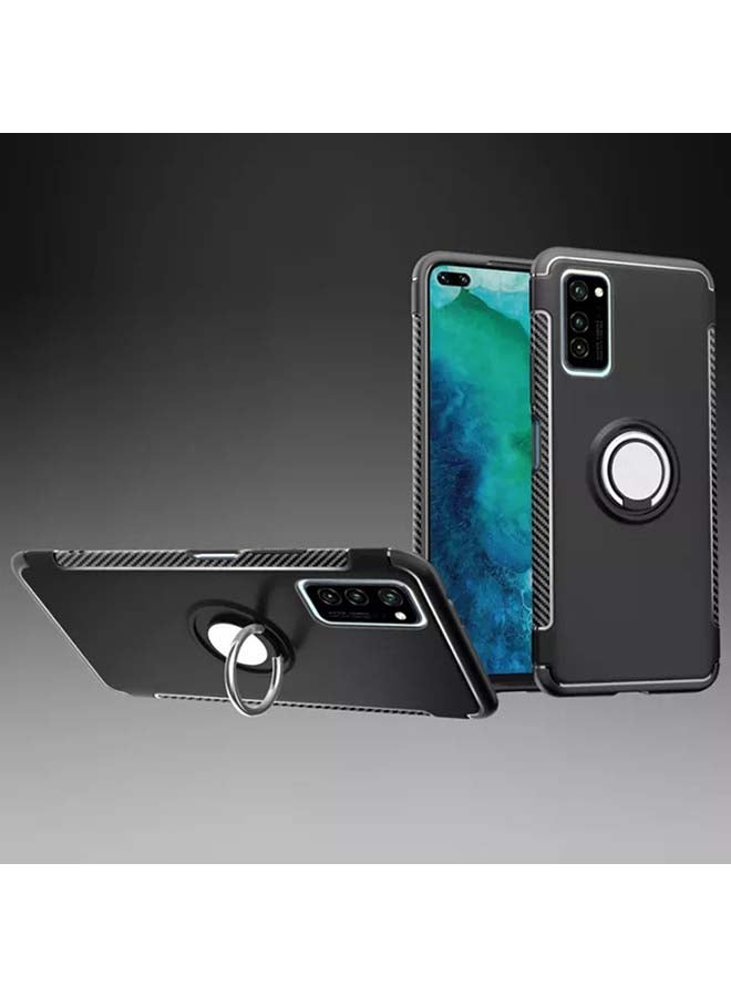 Ozone Touch Magnetic Ring 360 Degree Rotation Grip Holder Kickstand Protective Cover For Honor View 30 / View 30 Pro Black - Image 2