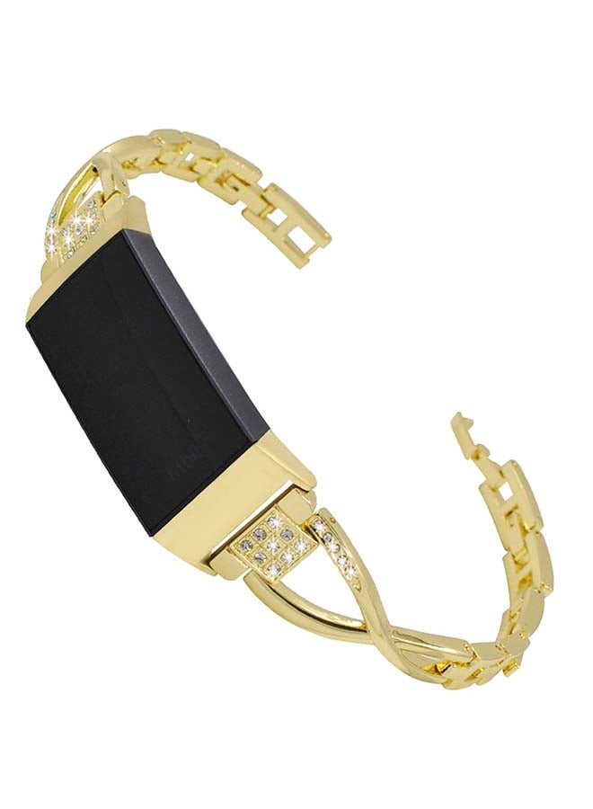 O Ozone Replacement Band For Fitbit Charge 3 Gold - Image 2