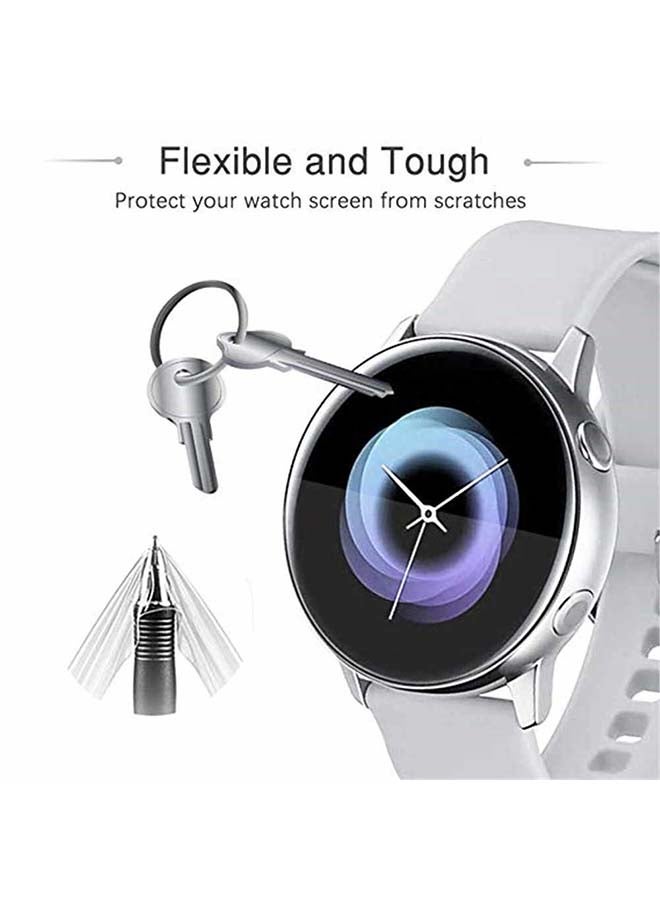 O Ozone 2-Piece Screen Protector For Galaxy Watch Active 2 Clear - Image 5