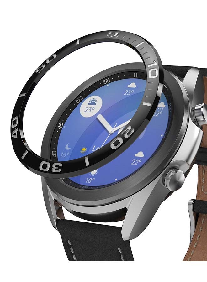 Ringke Bezel Styling Ring Stainless Steel Adhesive Cover for Galaxy Watch 3 45mm Black  - Image 1