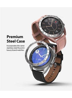 Ringke Screen Protector Raised Bezel Ring For Galaxy Watch 3 Silver  - Image 2