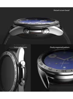 Ringke Screen Protector Raised Bezel Ring For Galaxy Watch 3 Silver  - Image 4