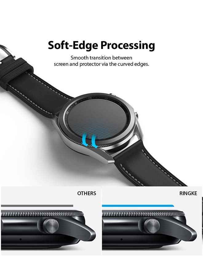 Ringke 4-Piece Invisible Defender Tempered Glass Screen Protector For Galaxy Watch 3 Clear - Image 5