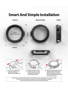 Ringke Air Sport Series Cover For Samsung Galaxy Watch 3 41mm Case Lightweight Slim Cover Black  - Image 4