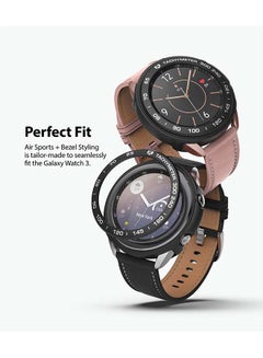 Ringke Flexible Soft TPU Case With Bezel Ring Adhesive Slim Cover For Galaxy Watch 3 Black  - Image 2