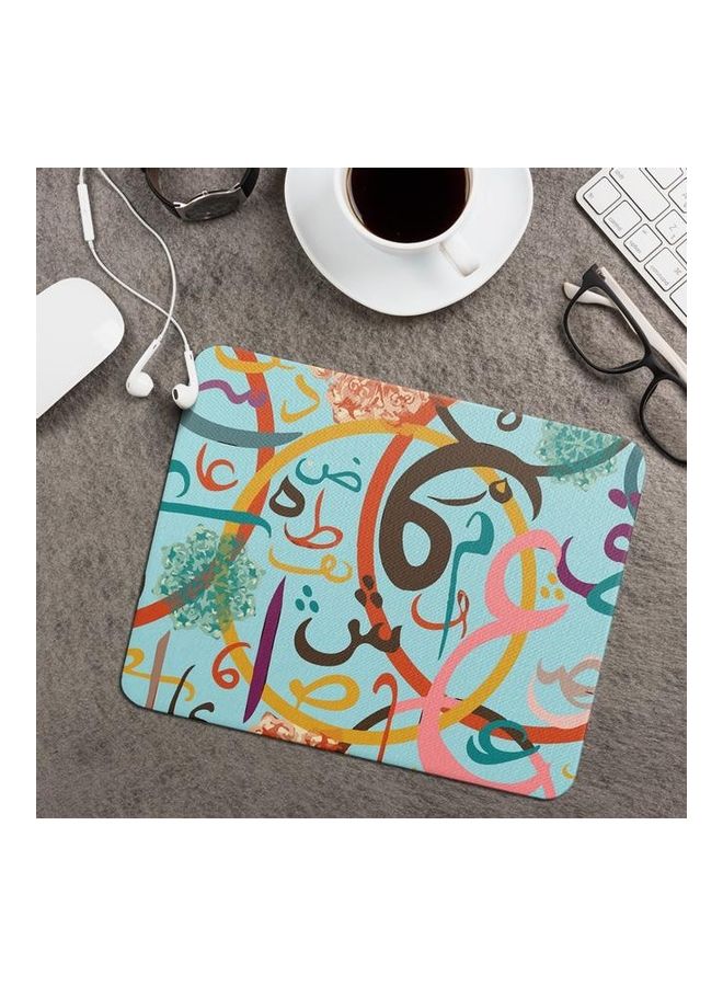 واكيليشيس لوحة ماوس بطبعة، ضد الانزلاق متعدد الألوان