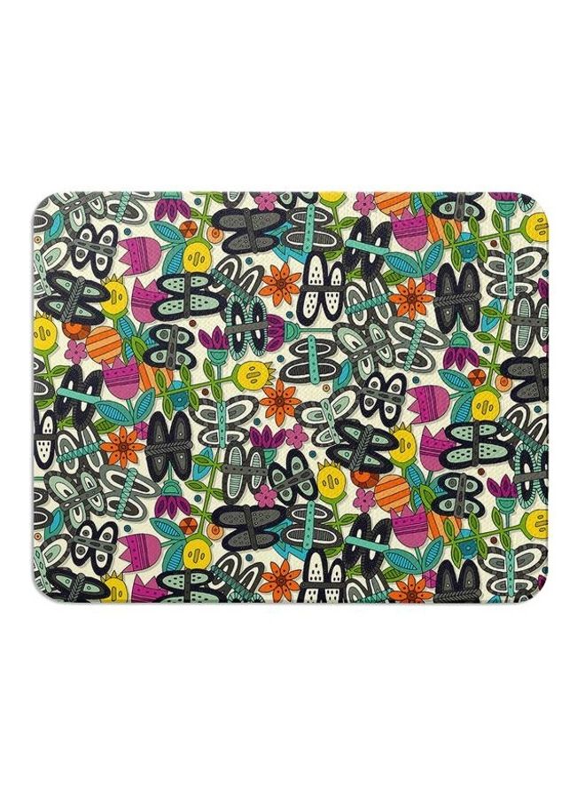 Wackylicious Floral Printed Anti-Slip Mousepad Multicolour - Image 1