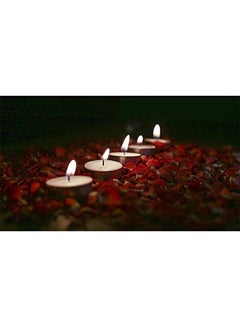 Saubhagya Global 100-Piece Unscented Smokeless Tea Light Wax Candles White 8x8x4inch  - Image 5