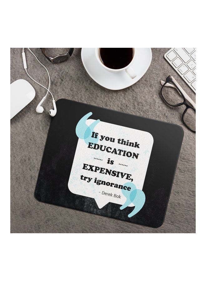 Wackylicious Printed Anti-Slip Mousepad Black/White/Blue - Image 2