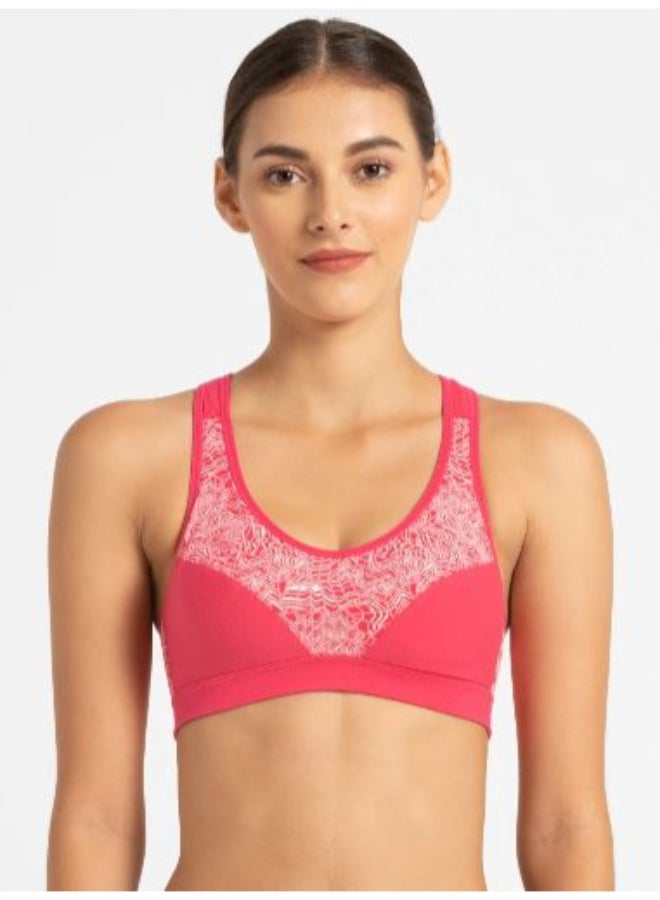 JOCKEY Racer Back Padded Active Sports Bra Assorted Color/Print  - Image 1
