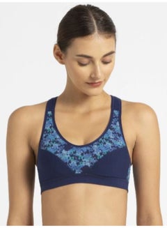 Racer Back Padded Active Sports Bra Assorted Color/Print