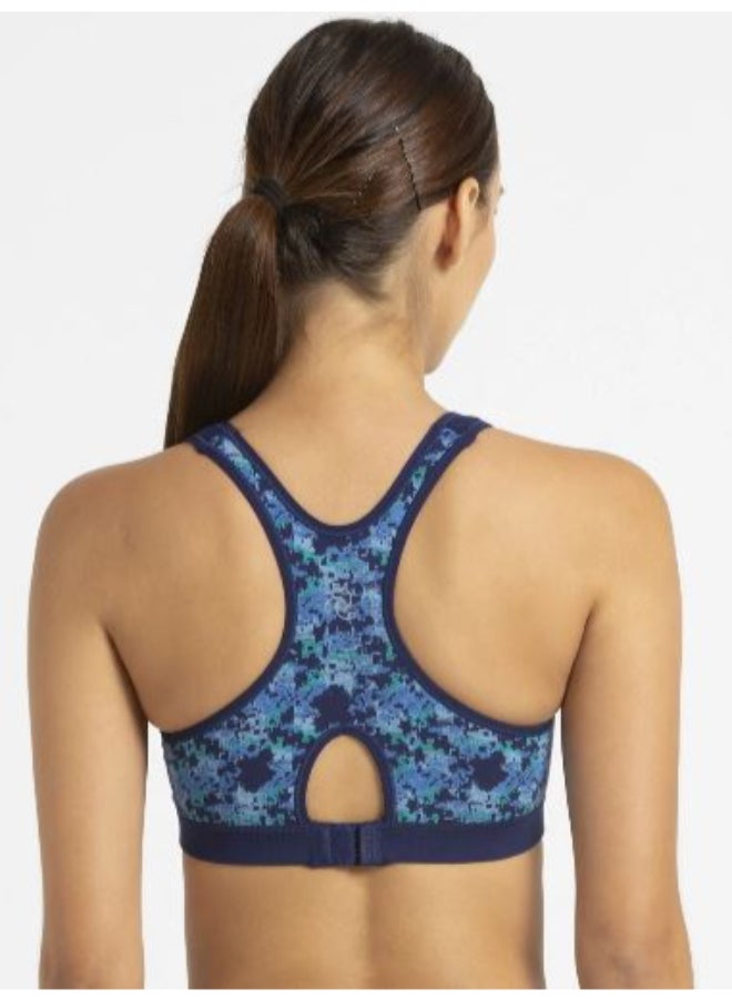 JOCKEY - Racer Back Padded Active Sports Bra Assorted Color/Print - Image 1