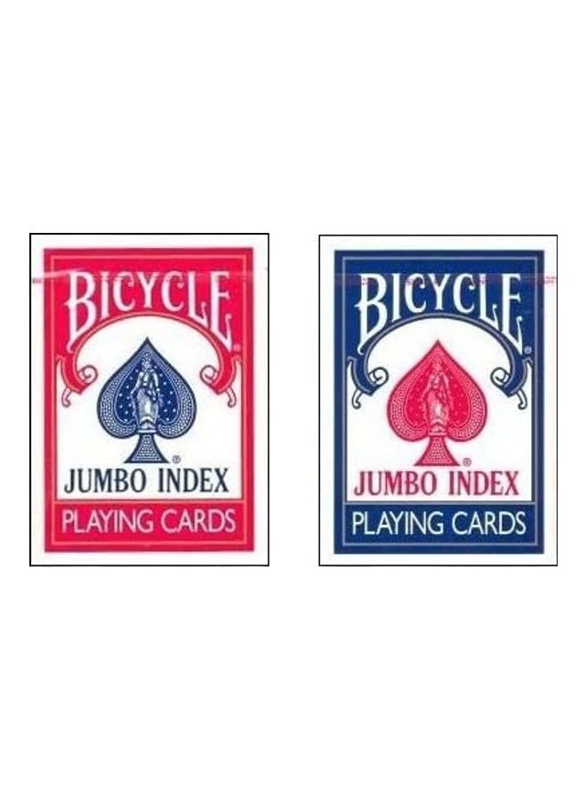 بايسكل مجموعة بطاقات لعب بفهرس كبير مكونة من قطعتين - Image 1