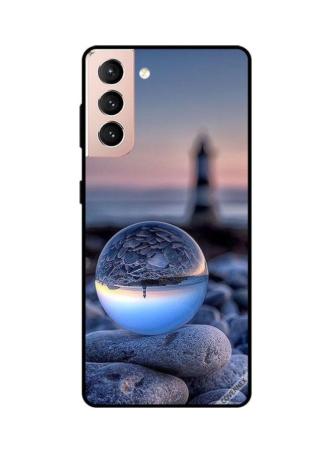 Covernex Protective Case Cover For Samsung Galaxy S21 5G Awesome Photography Of Nature In Round Glass  - Image 1
