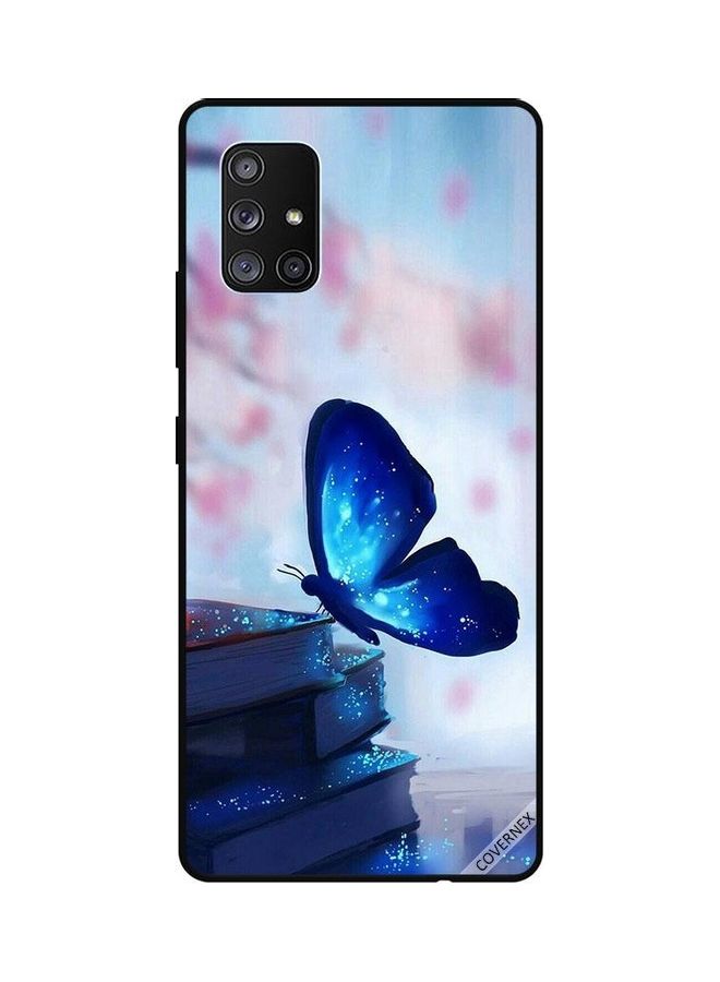 Covernex Protective Back Cover For Samsung Galaxy A71 Butterfly On Books Butterfly On Books - Image 1