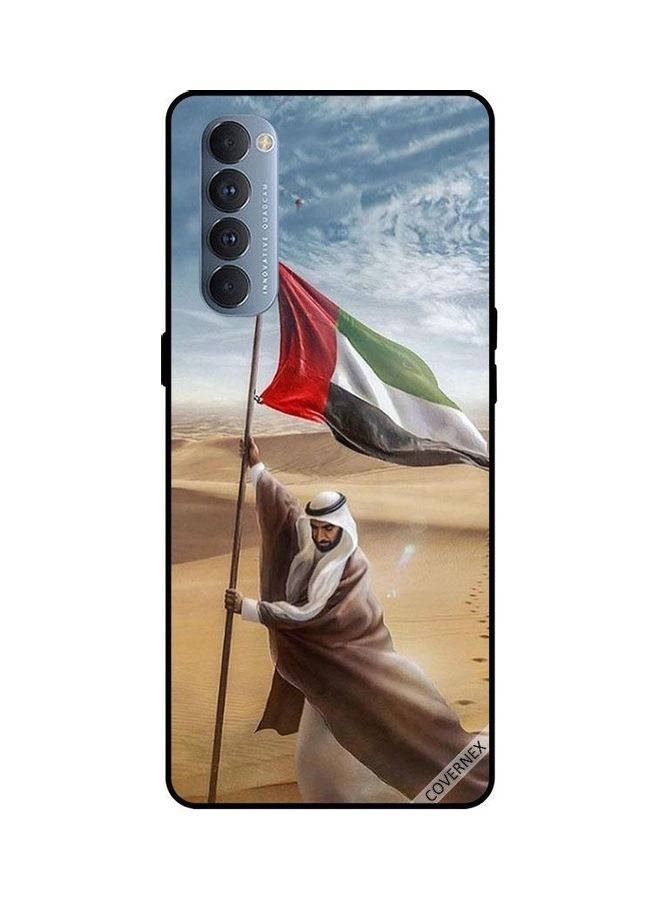كوفرنيكس غطاء حماية واق لهاتف أوبو رينو 4 برو الشيخ زايد يغرس علم الإمارات 
