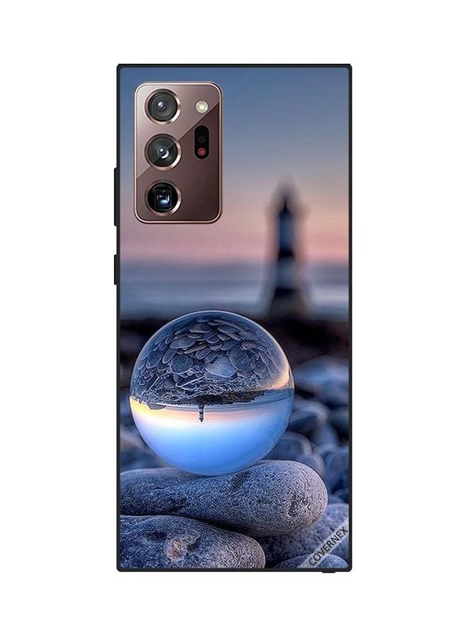 كوفرنيكس غطاء حماية واق لهاتف سامسونج جالاكسي نوت 20 ألترا صورة رائعة للطبيعة داخل زجاج دائري الشكل - Image 1