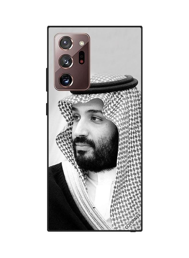 Covernex Samsung Galaxy Note 20 Ultra Protective Case Cover Printed Featuring Mohammad Bin Salman In Front Of Horse DESIGN_0192 - Image 1