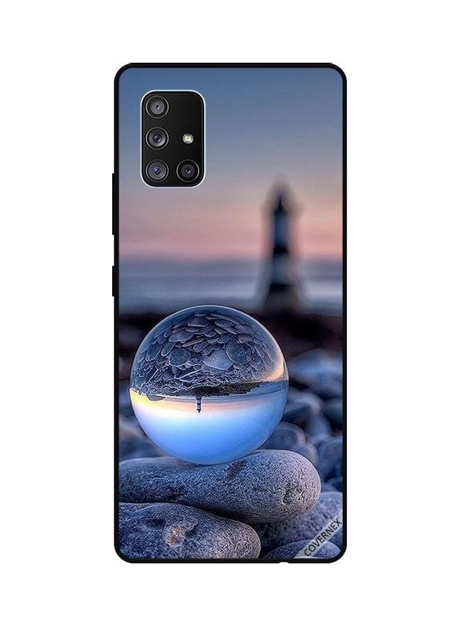 Covernex Protective Case Cover For Samsung Galaxy A71 5G Awesome Photography Of Nature In Round Glass