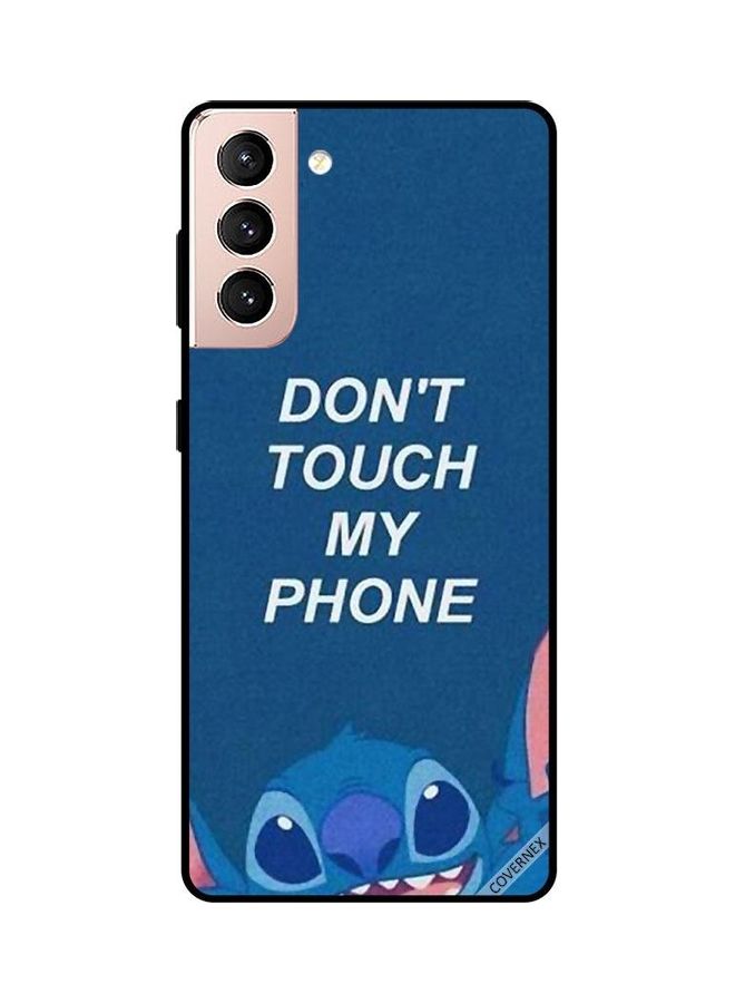 كوفرنيكس غطاء حماية واقي لهاتف سامسونج جالاكسي S21+ ‏5G غطاء واقي للهاتف مطبوع بعبارة "Don't Touch My Phone" - Image 1