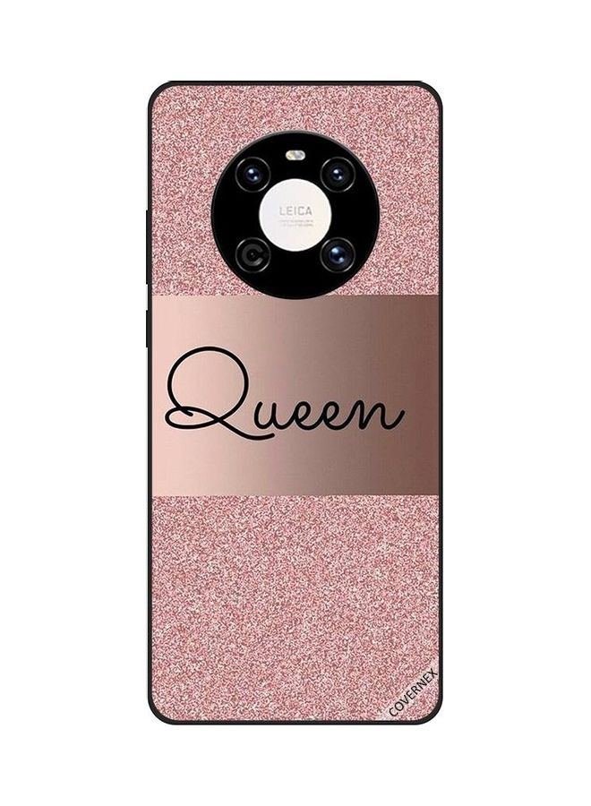 كوفرنيكس غطاء حماية واق لهاتف هواوي ميت 40 برو/40 برو بلس نمط لامع يحمل كلمة "Queen" - Image 1