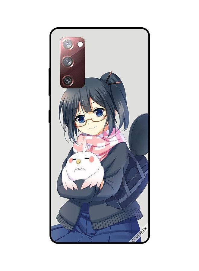 Covernex Protective Case Cover For Samsung Galaxy S20 FE Girl Holding Pet - Image 1