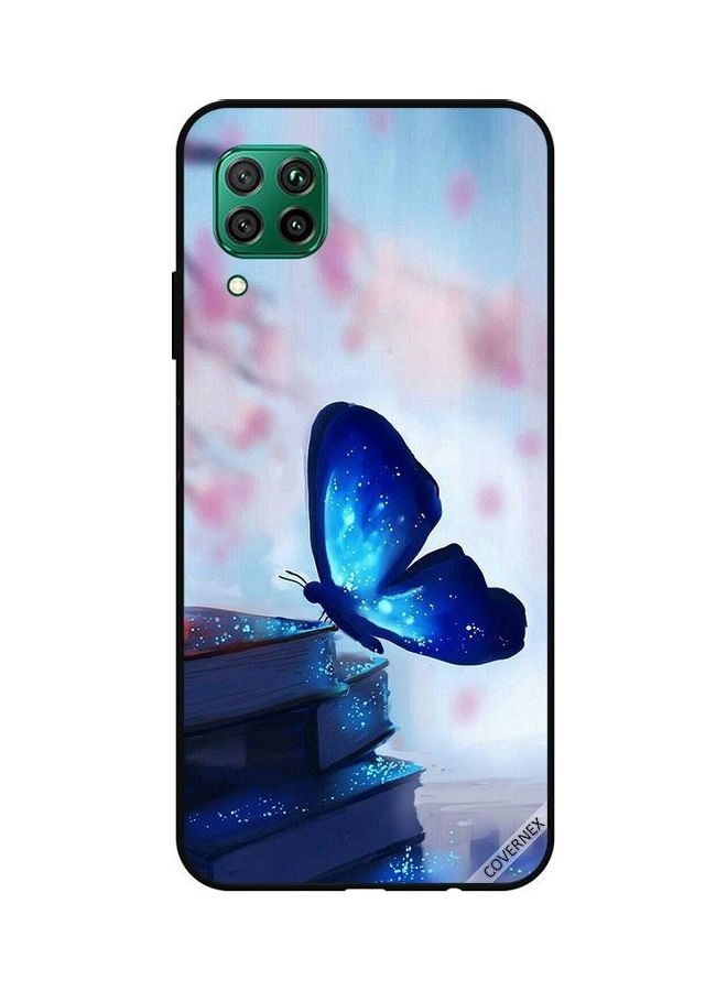 Covernex Huawei Nova 7i Protective Case Cover Printed Featuring Dark Brown Leather Pattern DESIGN_0077 - Image 1