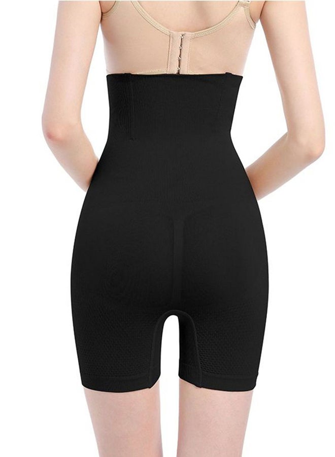 Glamroot - Women’s No Rolling Down Shapewear Body Shaper Tummy Control/Tummy Tucker High Waist Thigh Slimmer Shorts Panties Black - Image 1
