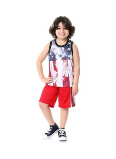 Polyester Set With Sleeveless Multicolour