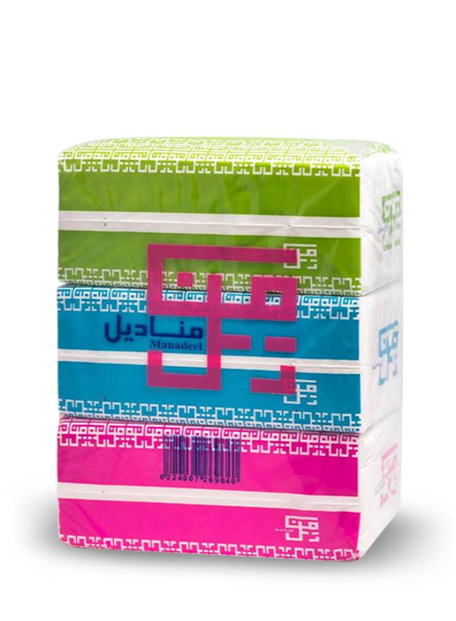 Manadeel - Facial Tissue Bag 550 Tissues, Pack of 3 - Image 1
