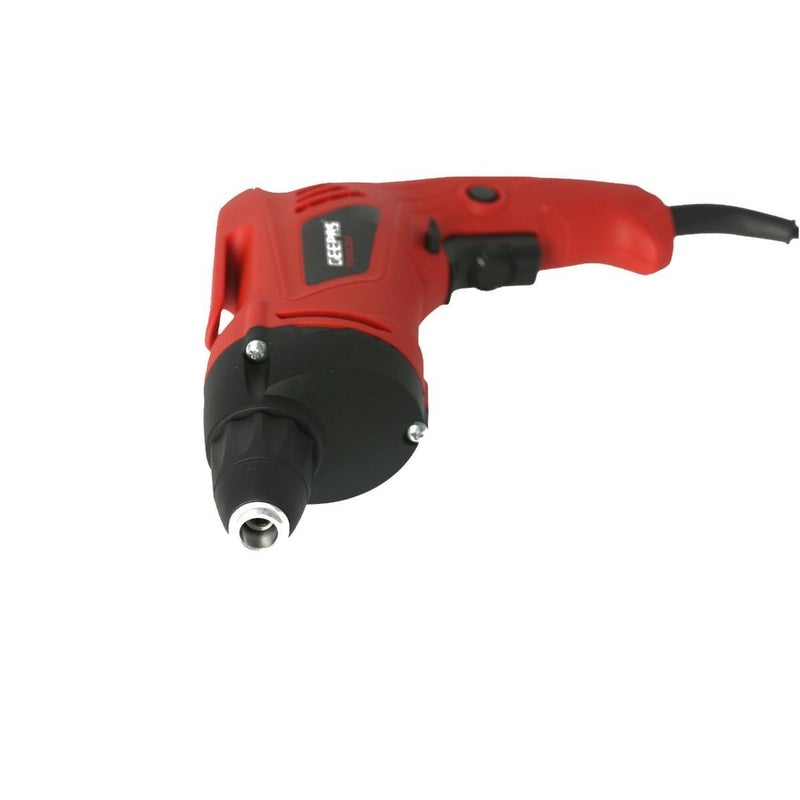GEEPAS - Electric Screw Driver  - Variable Speed 0 to 4200 RPM | Forward & Reverse Button with Lock-On Switch | Trigger-Lock | Ideal for Drilling, Screw Tightening & Loose Red/Black - Image 1