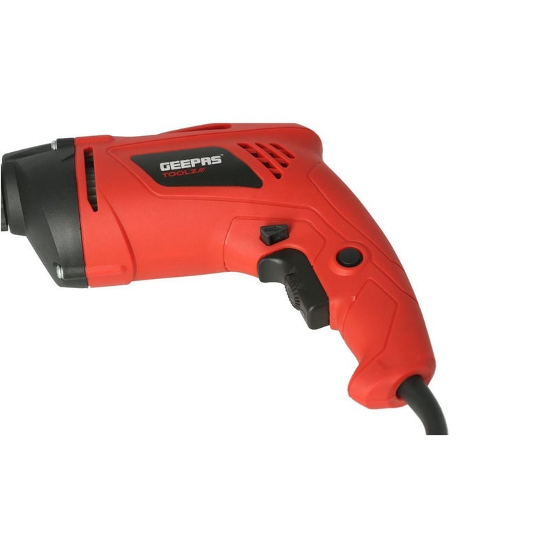 GEEPAS - Electric Screw Driver  - Variable Speed 0 to 4200 RPM | Forward & Reverse Button with Lock-On Switch | Trigger-Lock | Ideal for Drilling, Screw Tightening & Loose Red/Black - Image 1