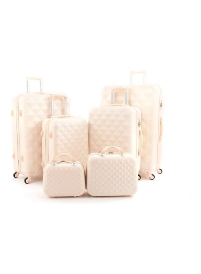 ليمرا طقم أمتعة بعجلات من 6 قطع بيج - Image 1