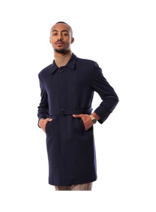 Coat Outerwear Jackets Navy Blue - v1614772048/N44816928V_1