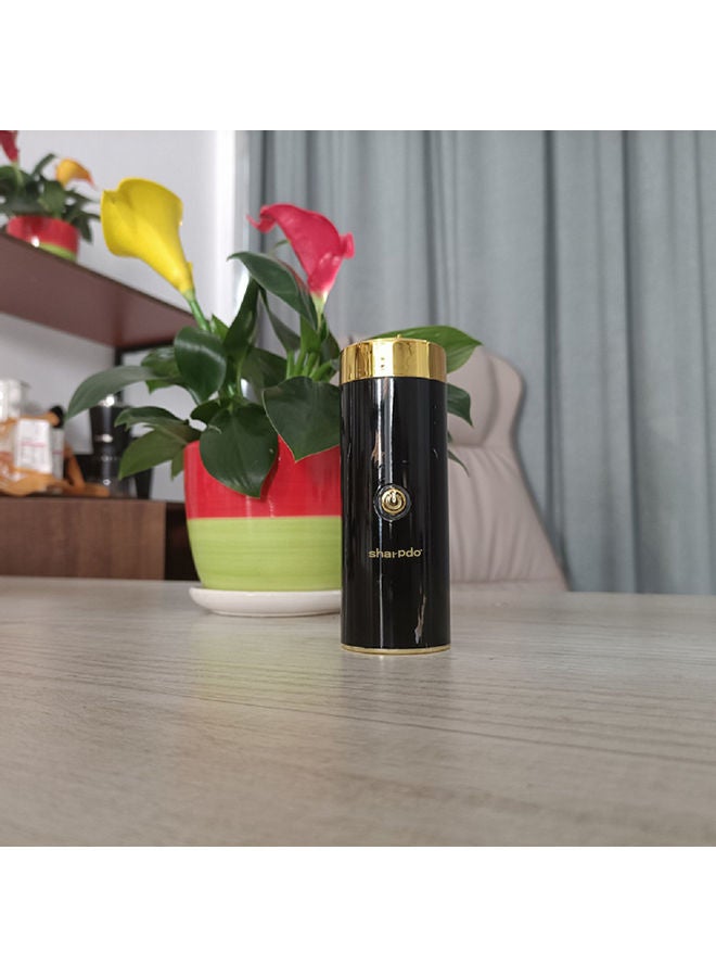 Sharpdo Portable Incense Burner With Rotatable Lid Black/Gold 4.3x4.3x12.5cm - Image 4