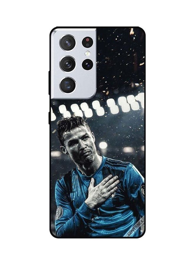 Covernex Protective Case Cover For Samsung Galaxy S21 Ultra 5G Ronaldo Thanking To Crowed For Scoring - Image 1