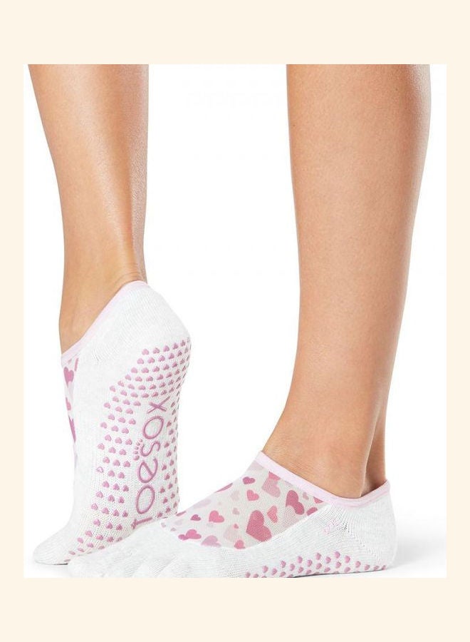 Toesox - Luna Full Toe Grip Socks Flirt - Image 1
