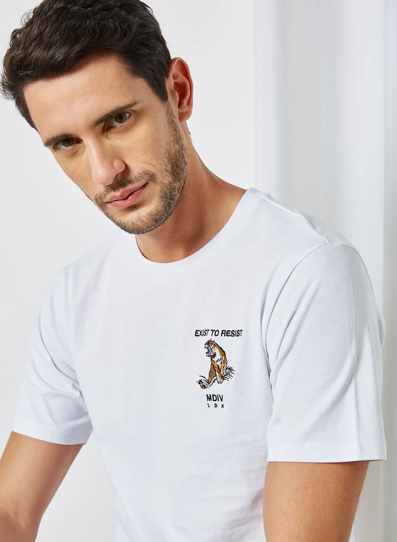 MUSIUM DIV. Short Sleeve Logo T-Shirt White