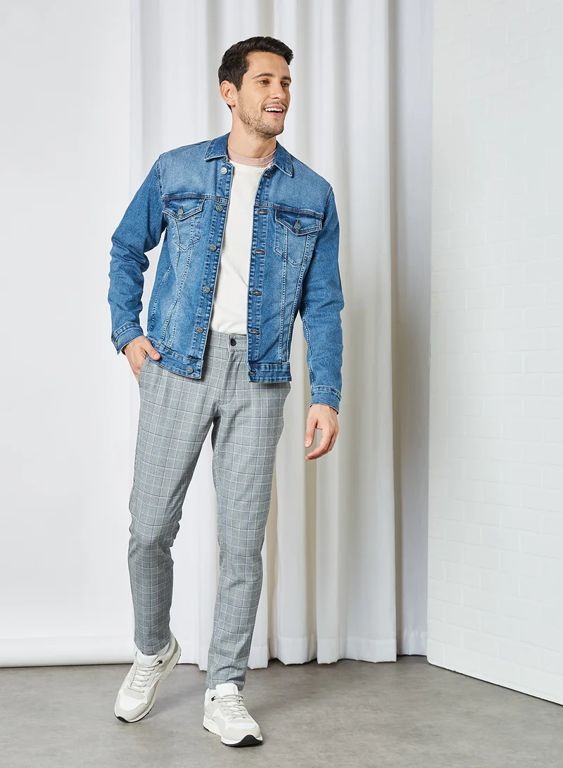Only & Sons Checked Pants Marina