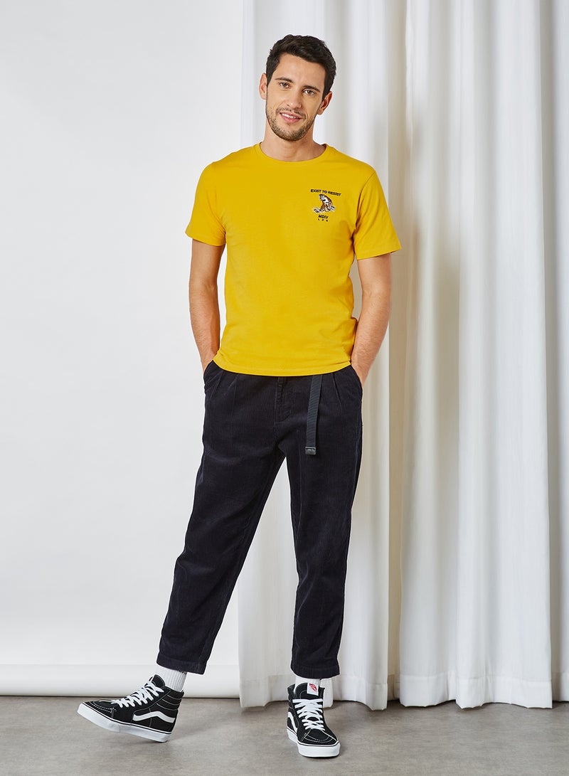 Short Sleeve Logo T-Shirt Yellow - v1614772993/N43434680V_3