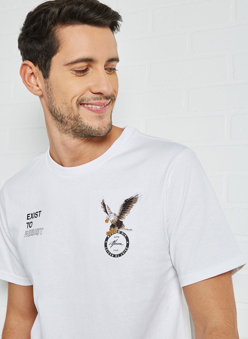 MUSIUM DIV. - Short Sleeve Logo T-Shirt White - Image 1