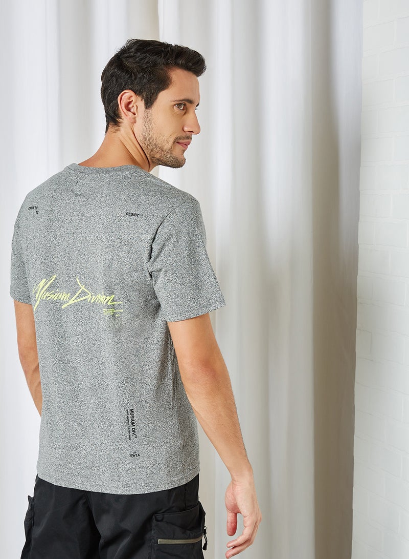 Short Sleeve Logo T-Shirt Heather Charcoal - v1614773001/N43434688V_2