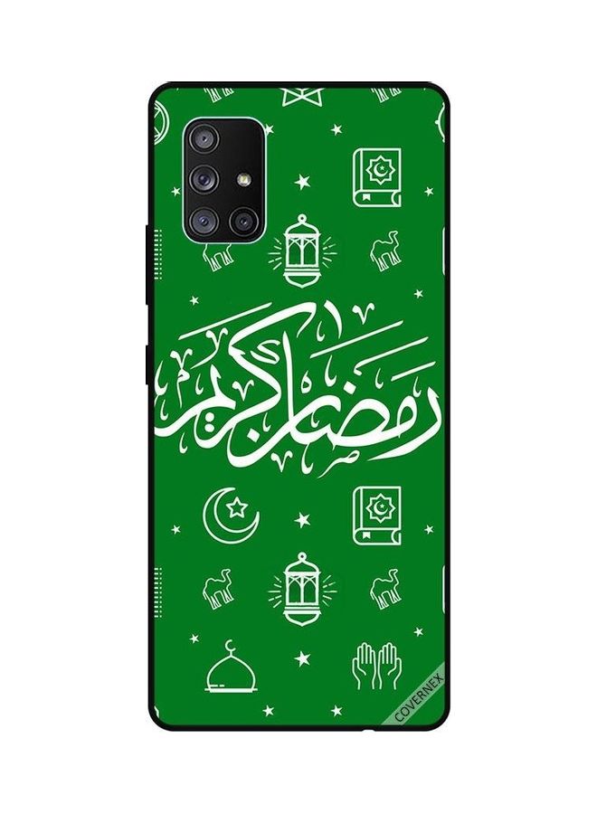 Covernex Printed Protective Case For Samsung Galaxy A71 5G Ramadan Kareem Green - Image 1