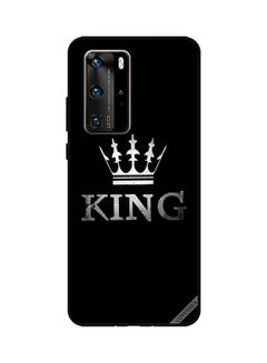 كوفرنيكس غطاء حماية واق لهاتف هواوي P40 برو بطبعة كلمة "King"  - Image 1